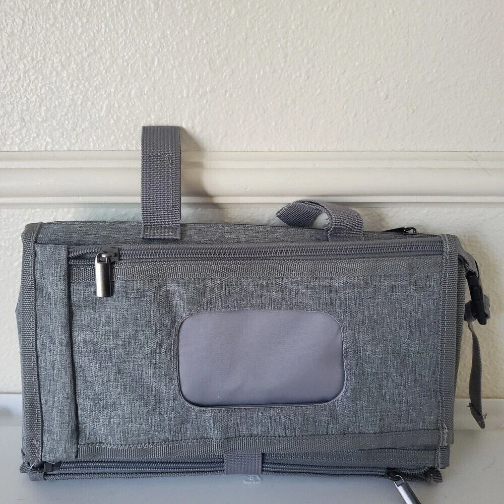 Kopi Baby Portable Diaper Changing Pad Carrying Case, Gray, Water Resistant VG